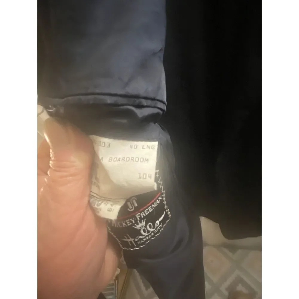 HICKEY FREEMAN Loro Piana Tasmanian Super‎ 120s Wool Blazer Black Men's 40L